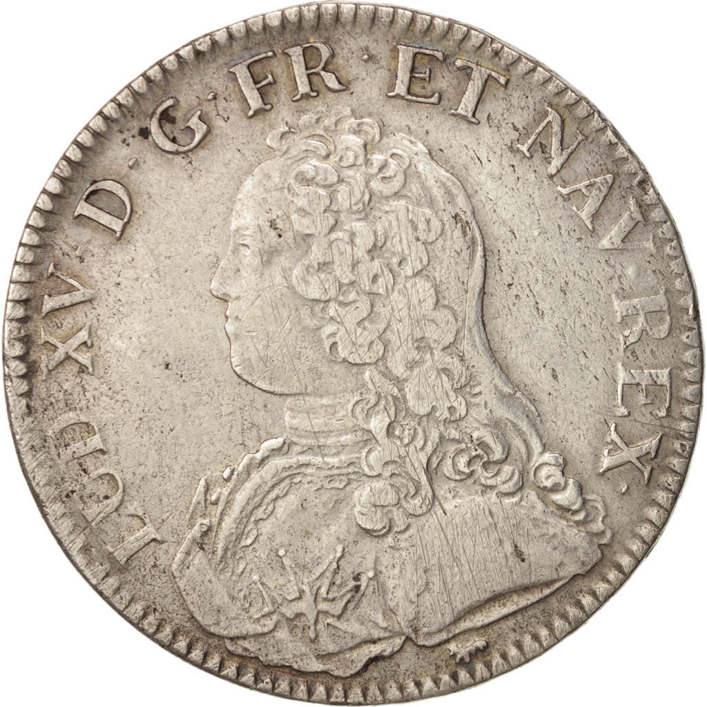 France, Louis XV, Ecu, 1726, Paris, Silver, KM:486.1