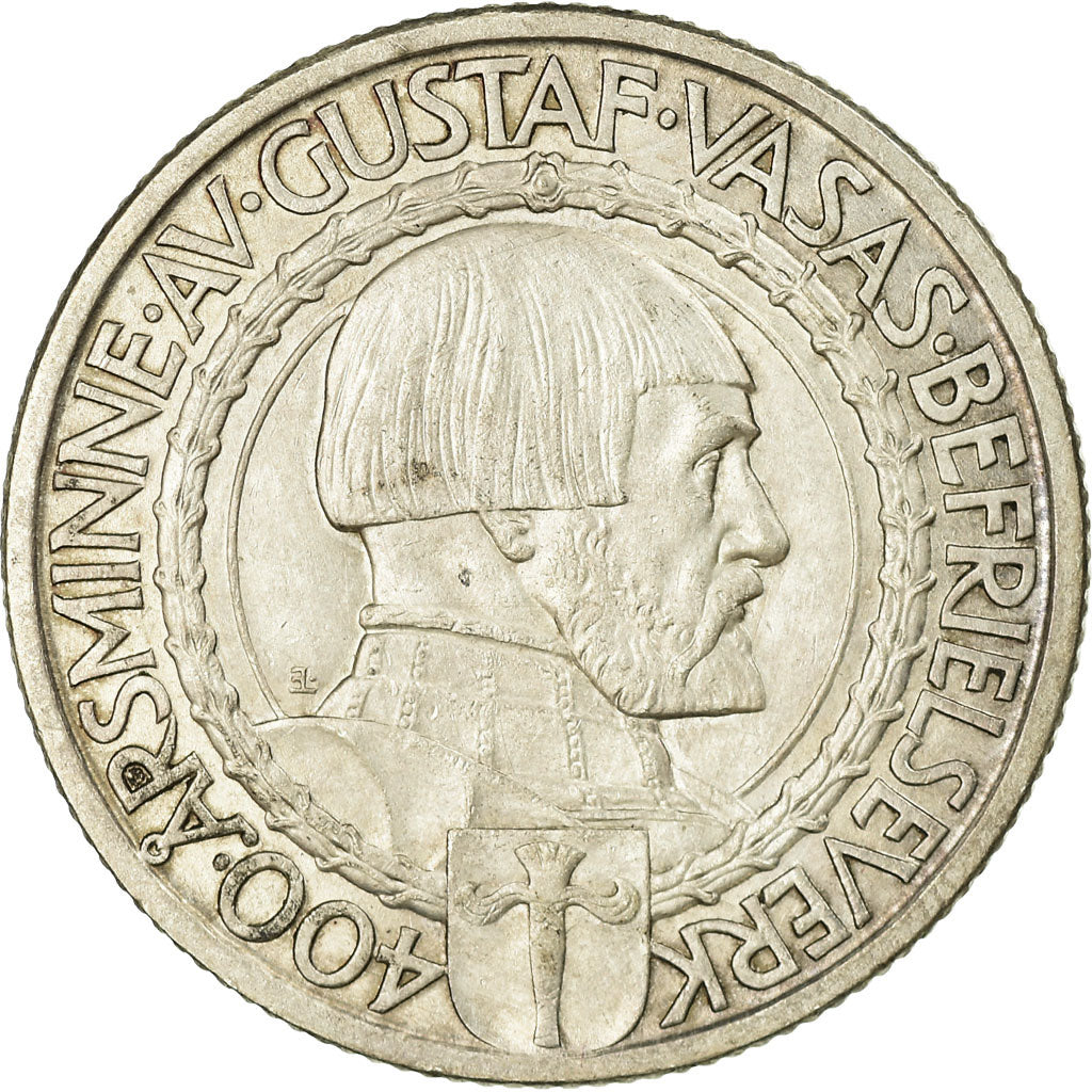 Monnaie, Suède, Gustaf V, 2 Kronor, 1921, SUP, Argent, KM:799