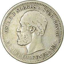 Coin, Norway, Oscar II, Krone, 1900, VF(20-25), Silver, KM:357
