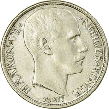 Coin, Norway, Haakon VII, Krone, 1917, EF(40-45), Silver, KM:369