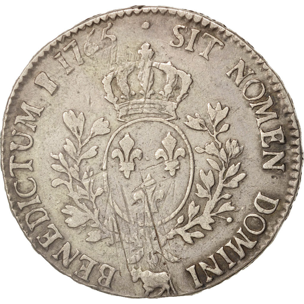 France, Louis XV, Ecu, 1765, Pau, Silver, KM:518