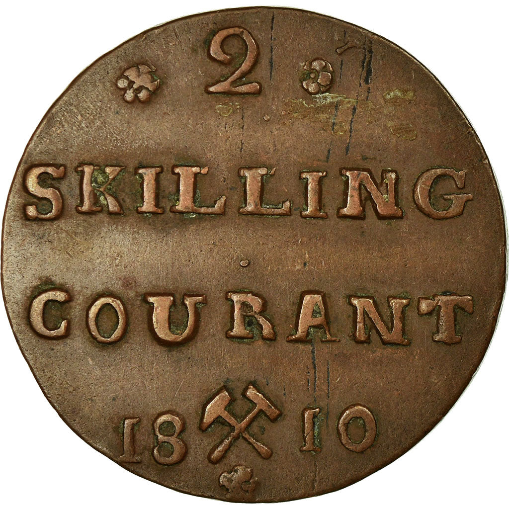 Coin, Norway, 2 Skilling, 1810, EF(40-45), Copper, KM:280.1