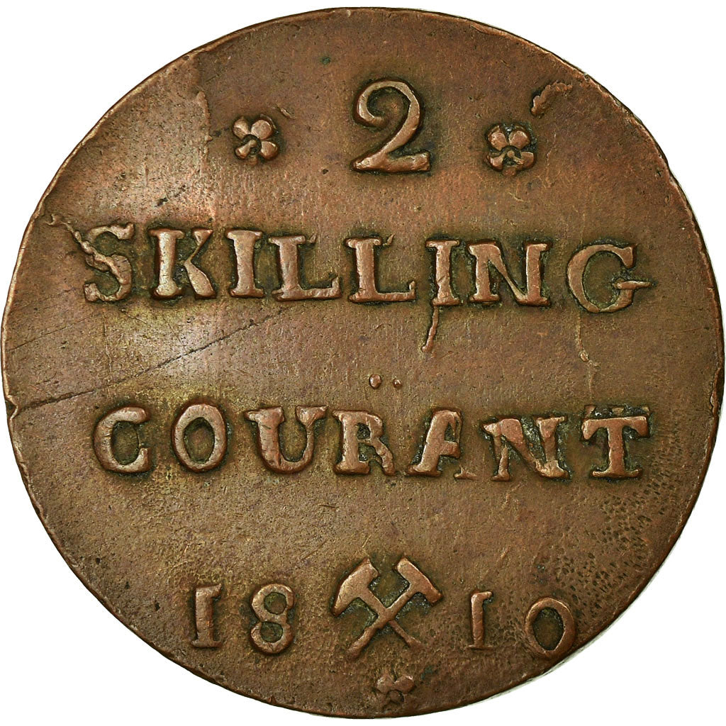 Coin, Norway, 2 Skilling, 1810, EF(40-45), Copper, KM:280.1