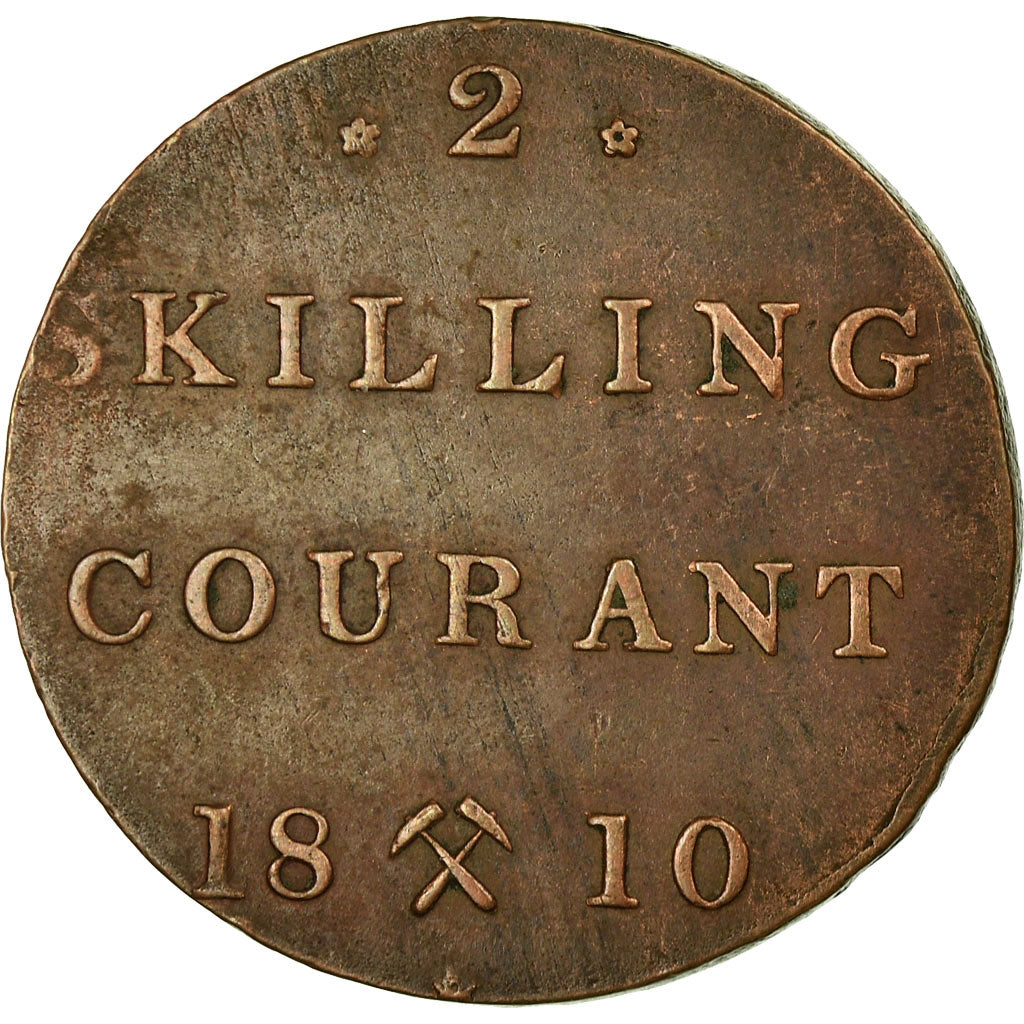 Coin, Norway, 2 Skilling, 1810, EF(40-45), Copper, KM:280.1