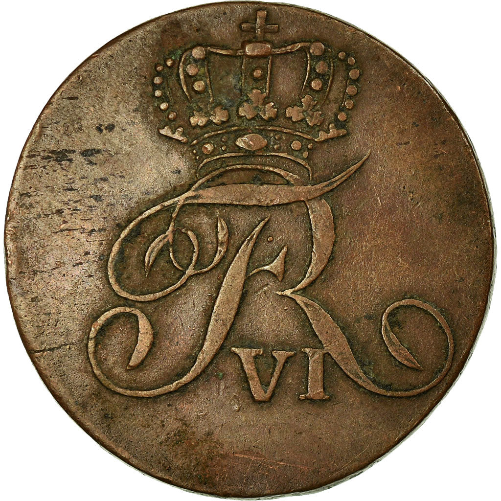 Coin, Norway, Frederick VI, Skilling, 1809, EF(40-45), Copper, KM:274.3