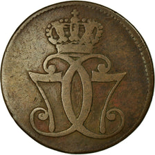 Coin, Denmark, Christian VII, Skilling, 1771, Copenhagen, VF(30-35), Copper