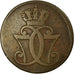 Coin, Denmark, Christian VII, Skilling, 1771, Copenhagen, VF(30-35), Copper