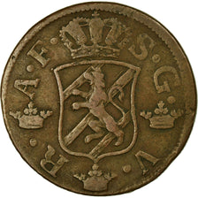 Coin, Sweden, Adolf Frederick, 2 Ore, S.M., 1761, VF(30-35), Copper, KM:461