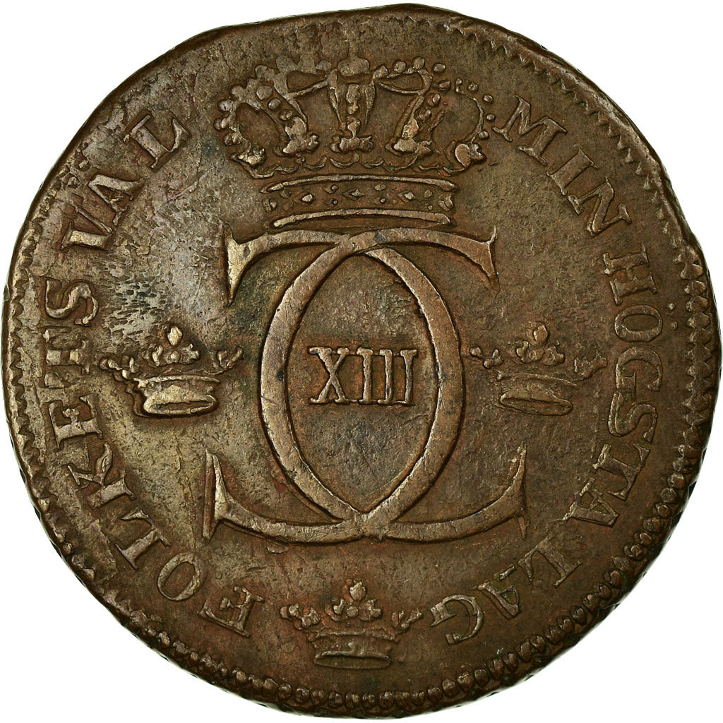 Münze, Schweden, Carl XIII, 1/2 Skilling, 1817, SS, Kupfer, KM:590