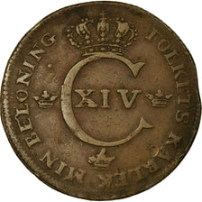 Coin, Sweden, Carl XIV Johan, 1/2 Skilling, 1819, VF(30-35), Copper, KM:596