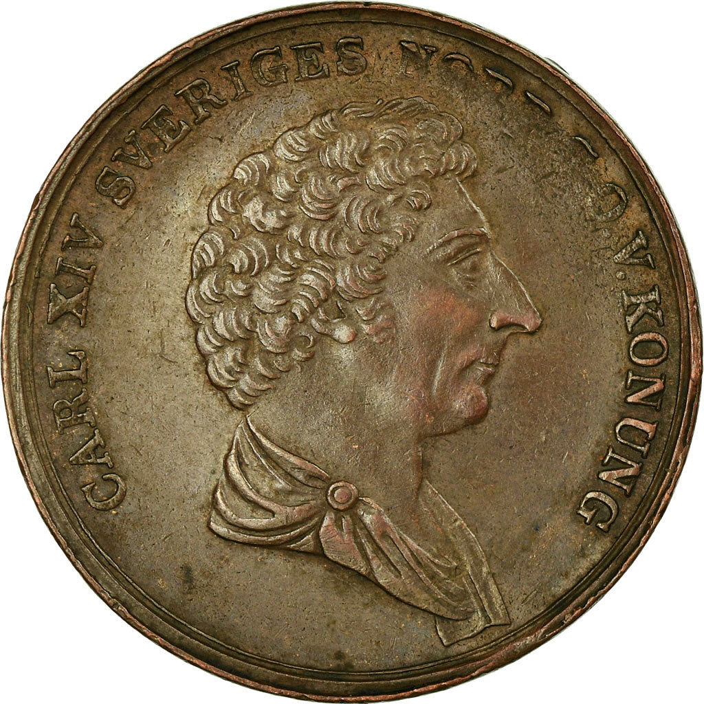 Coin, Sweden, Carl XIV Johan, 2 Skilling, 1840, AU(50-53), Copper, KM:643