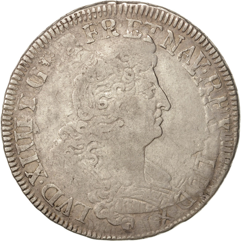 France, Louis XIV, 1/2 Ecu, 1704-1705, Silver, KM 355