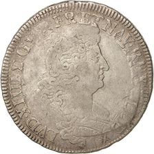 France, Louis XIV, 1/2 Ecu, 1704-1705, Silver, KM 355