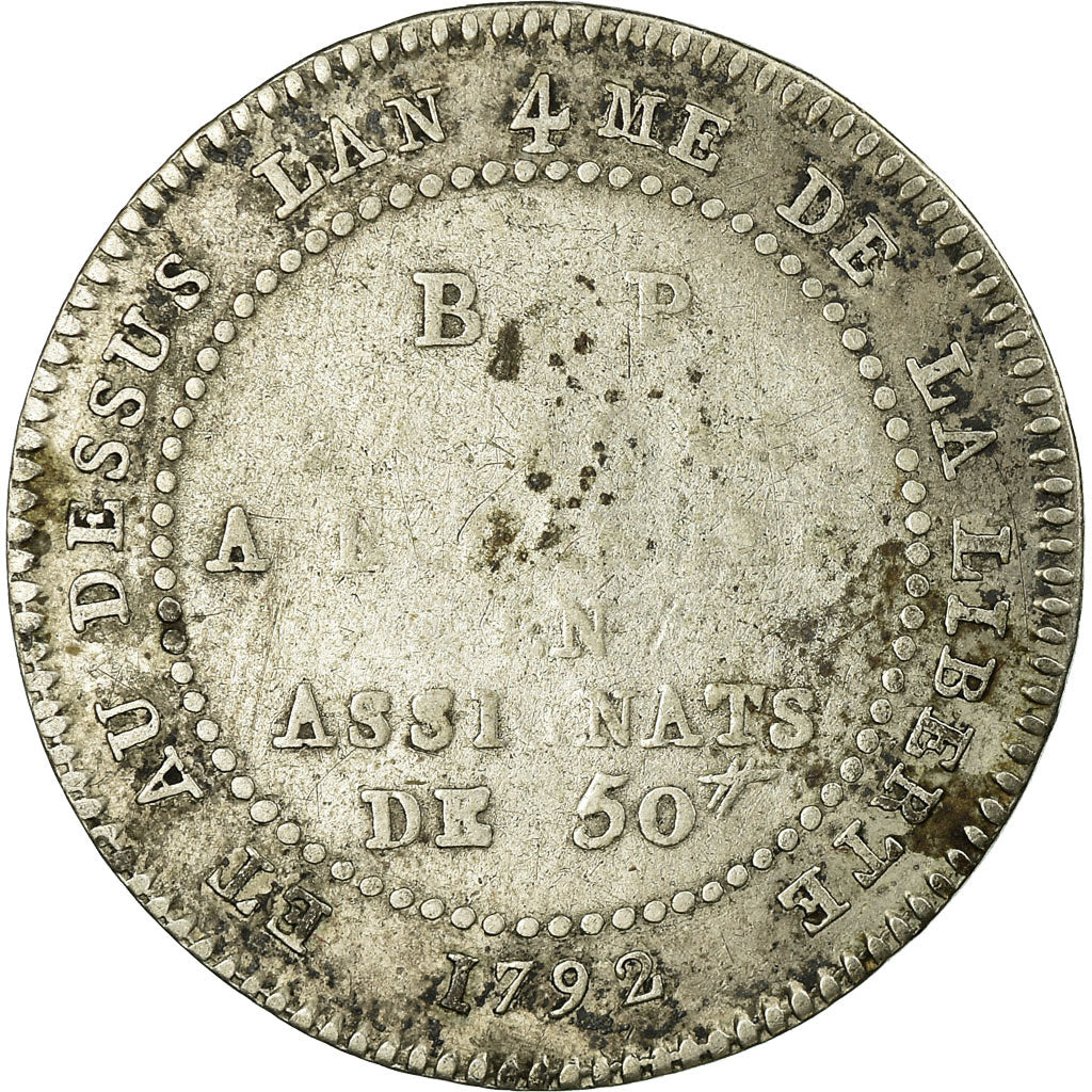 Monnaie, France, Lefevre Lesage, 20 Sols, 1792, TB, Argent, KM:Tn21