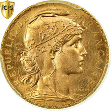Coin, France, Marianne, 20 Francs, 1907, Paris, PCGS, MS66+, Gold, KM:857
