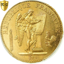 Monnaie, France, Génie, 20 Francs, 1876, Paris, PCGS, MS65, FDC, Or, KM:825