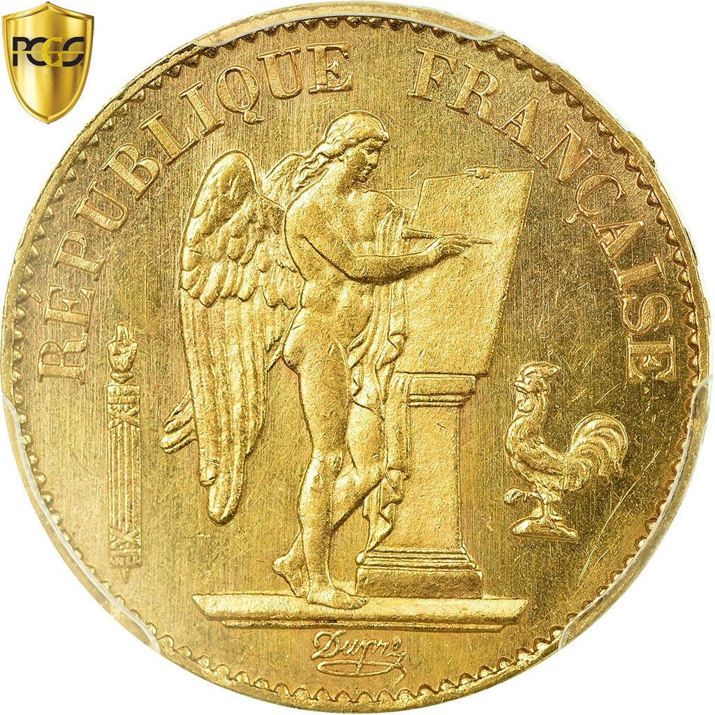 Coin, France, Génie, 20 Francs, 1878, Paris, PCGS, MS64, Gold, KM:825, graded