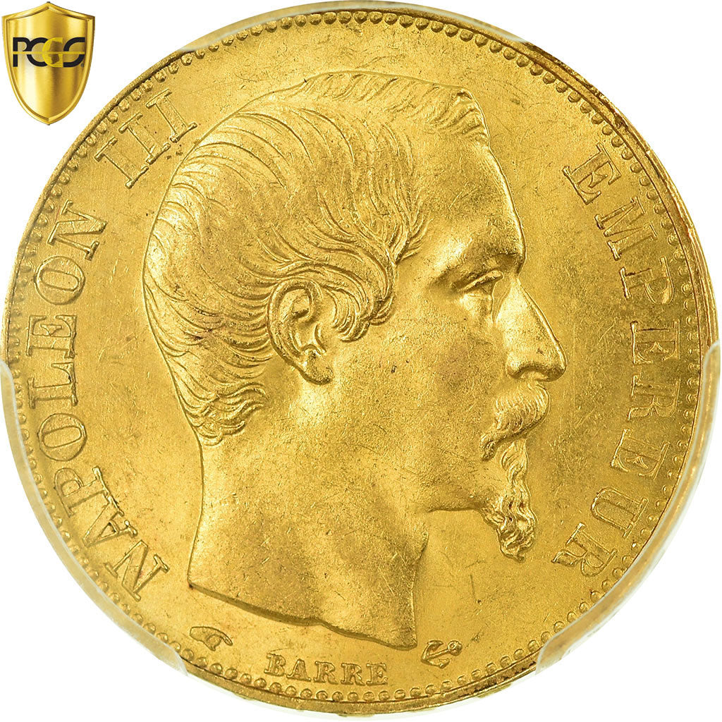Munten, Frankrijk, Napoleon III, Napoléon III, 20 Francs, 1856, Paris, PCGS