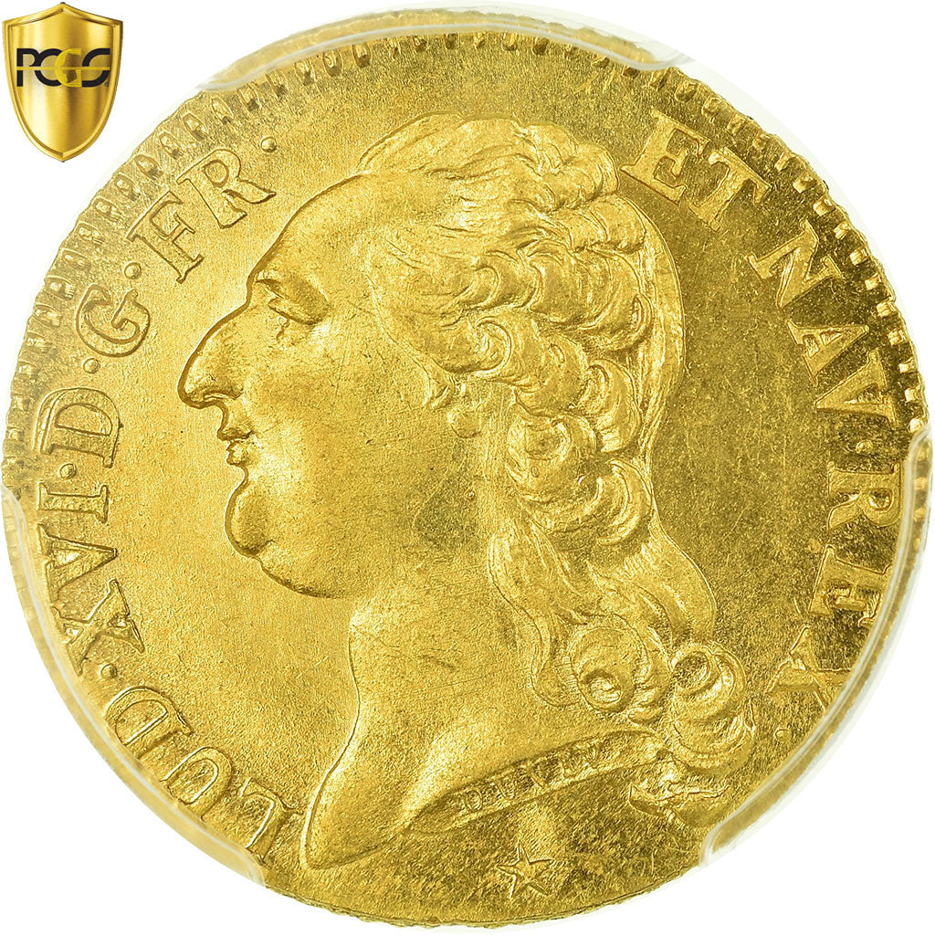 Monnaie, France, Louis XVI, Louis d'or à la tête nue, 1786, Lille, PCGS MS66