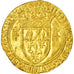 Coin, France, Charles VII, Ecu d'or, Montélimar, AU(55-58), Gold, Duplessy:511