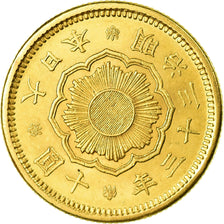 Coin, Japan, Mutsuhito, 10 Yen, 1900, MS(63), Gold, KM:33