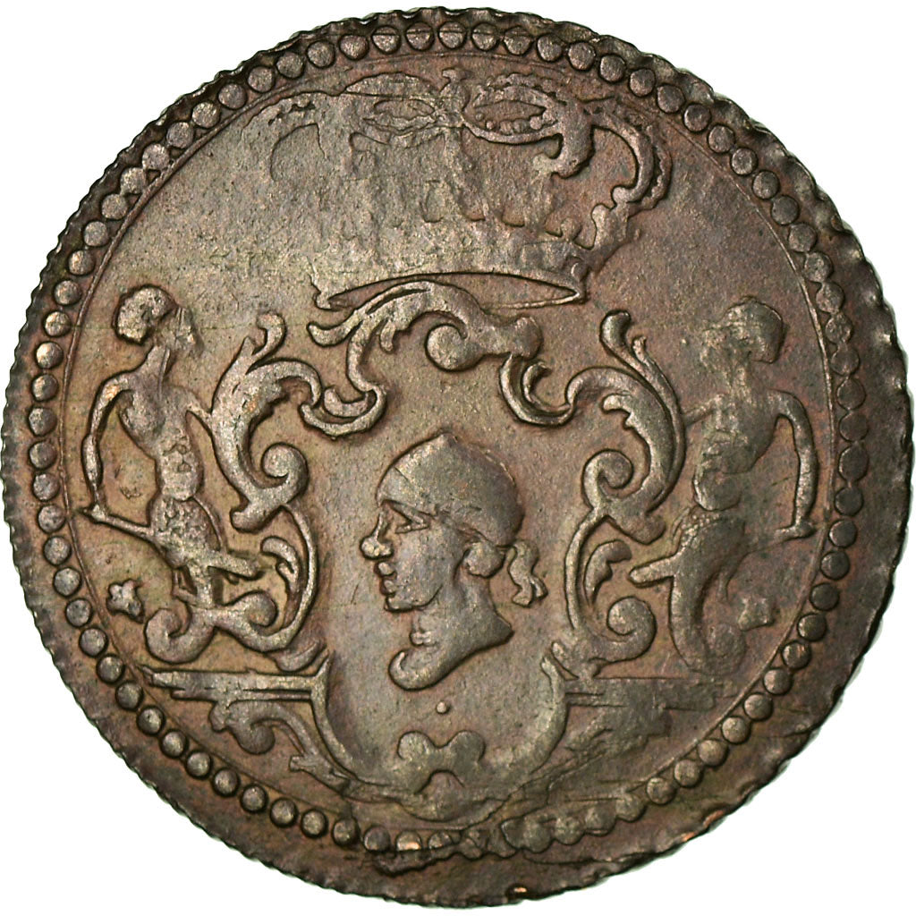 Münze, Italien Staaten, CORSICA, General Pasquale Paoli, 4 Soldi, 1766, Murato