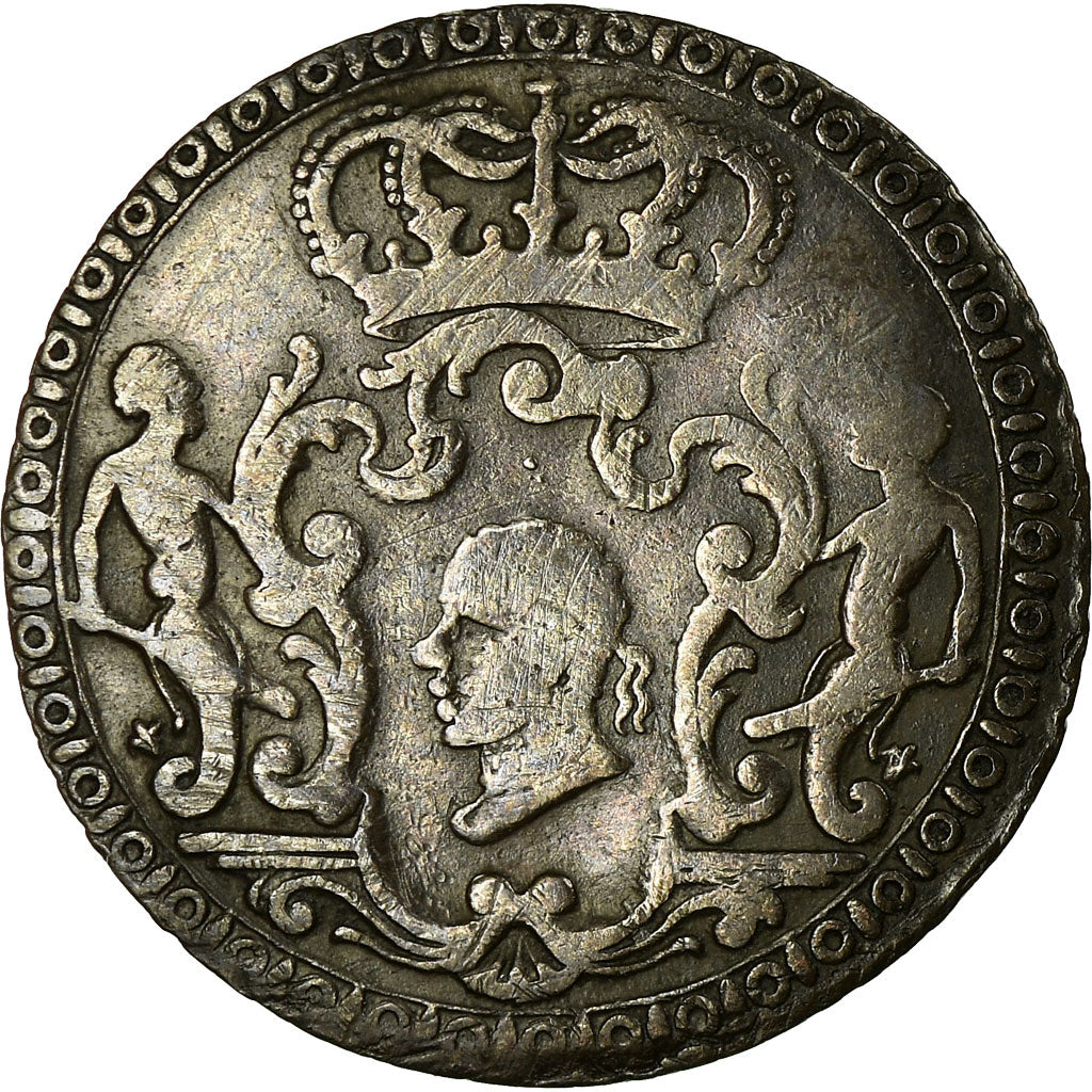 Moeda, ESTADOS ITALIANOS, CORSICA, General Pasquale Paoli, 4 Soldi, 1764