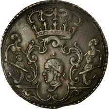 Moeda, ESTADOS ITALIANOS, CORSICA, General Pasquale Paoli, 4 Soldi, 1767