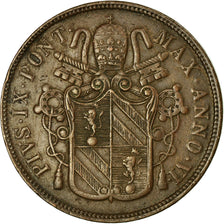 Munten, Italiaanse staten, PAPAL STATES, Pius IX, 5 Baiocchi, 1851, Roma, ZF