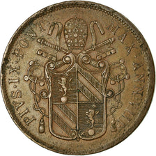 Coin, ITALIAN STATES, PAPAL STATES, Pius IX, 5 Baiocchi, 1854, Bologna