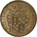 Coin, ITALIAN STATES, PAPAL STATES, Pius IX, 5 Baiocchi, 1854, Bologna