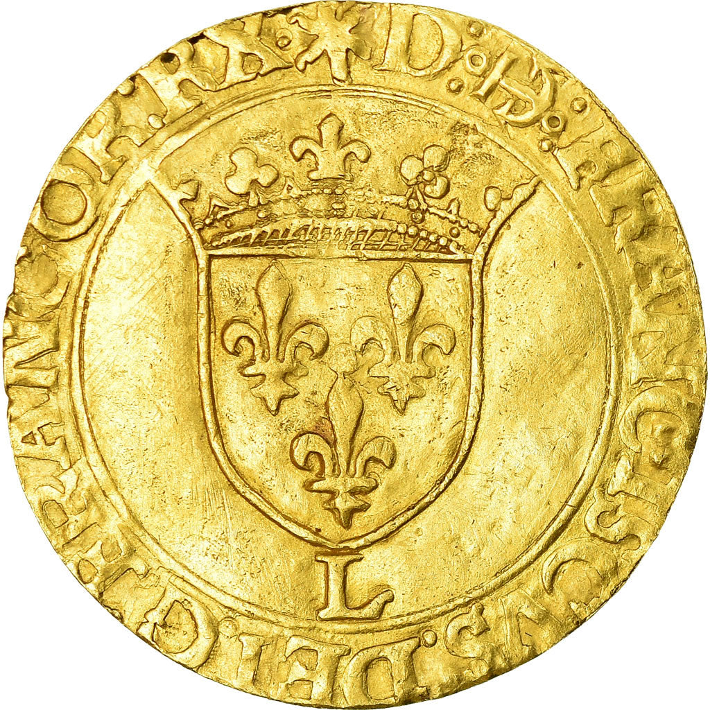 Moneta, Francja, François Ier, Ecu d'or à la croisette, Ecu d'or, Bayonne