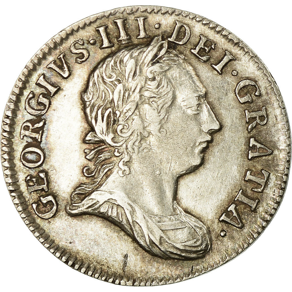 Coin, Great Britain, George III, 4 Pence, Groat, 1766, AU(50-53), Silver