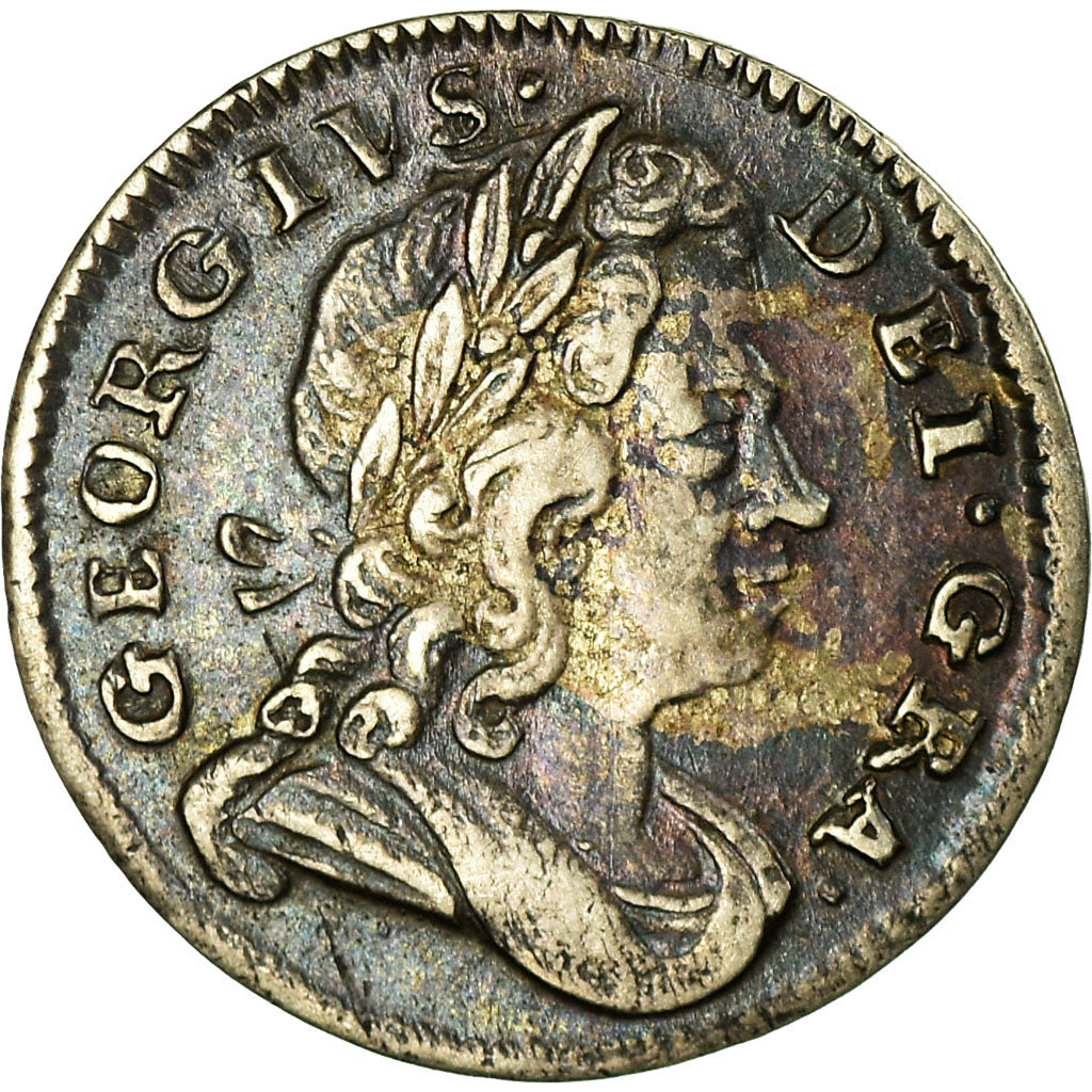 Coin, Great Britain, George I, 2 Pence, 1723, EF(40-45), Silver, KM:550