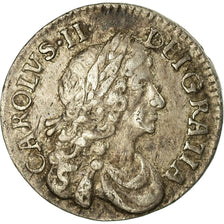 Coin, Great Britain, Charles II, 2 Pence, 1/2 Groat, 1679, EF(40-45), Silver