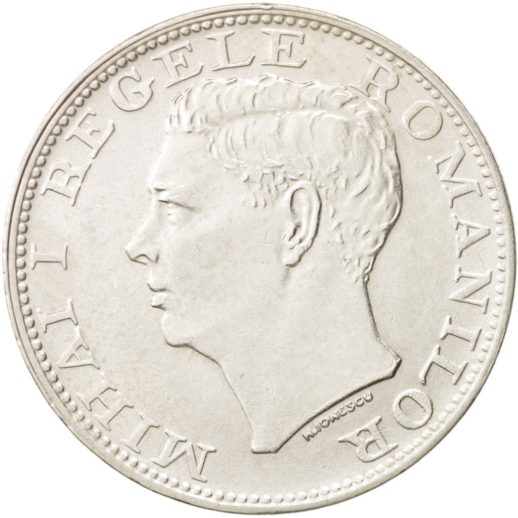 Romania, Mihai I, 500 Lei, 1944, AU, Silver, KM:65