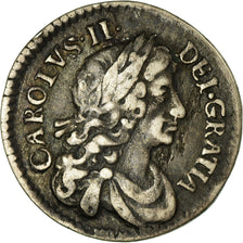 Coin, Great Britain, Charles II, 2 Pence, 1/2 Groat, 1681, EF(40-45), Silver