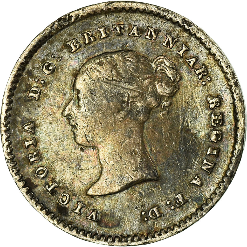 Coin, Great Britain, Victoria, 2 Pence, 1838, VF(20-25), Silver, KM:729