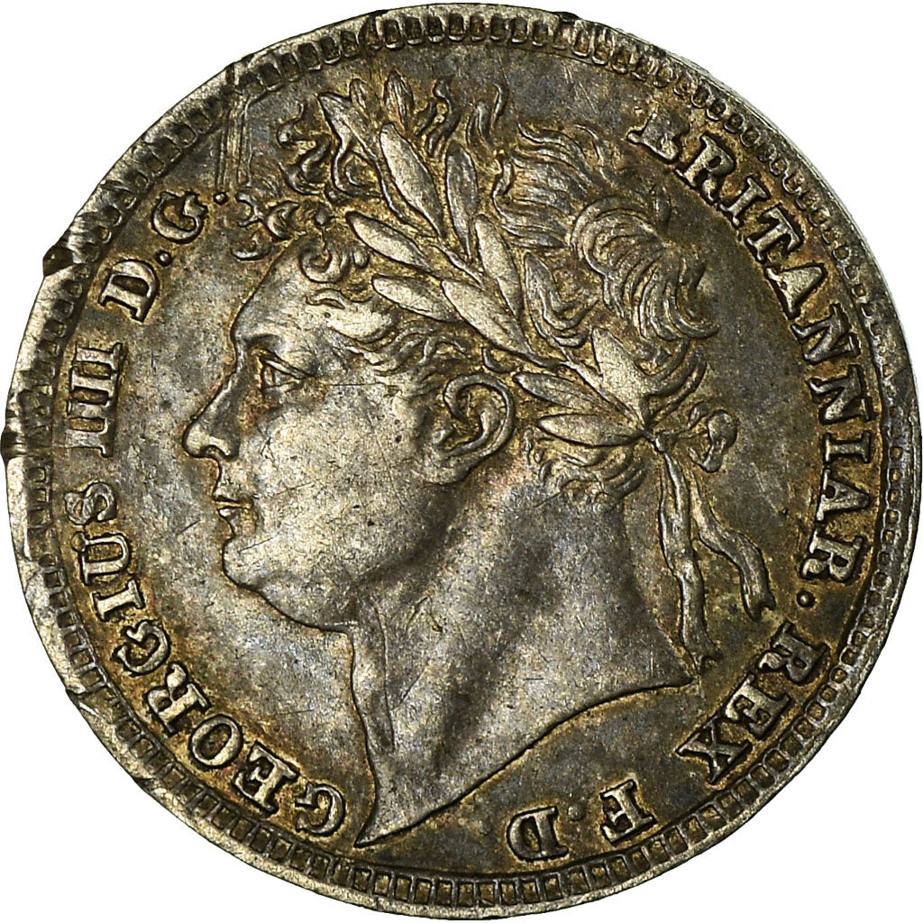 Coin, Great Britain, George IV, Penny, 1826, EF(40-45), Silver, KM:683