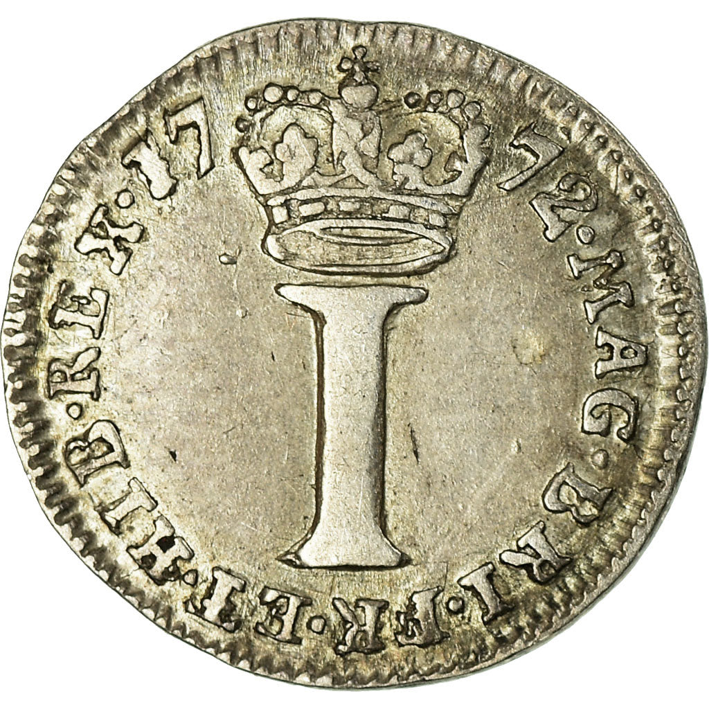 Moneda, Gran Bretaña, George III, Penny, 1772, MBC, Plata, KM:594