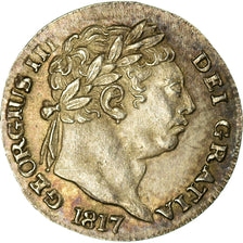 Coin, Great Britain, George III, Penny, 1817, MS(63), Silver, KM:668