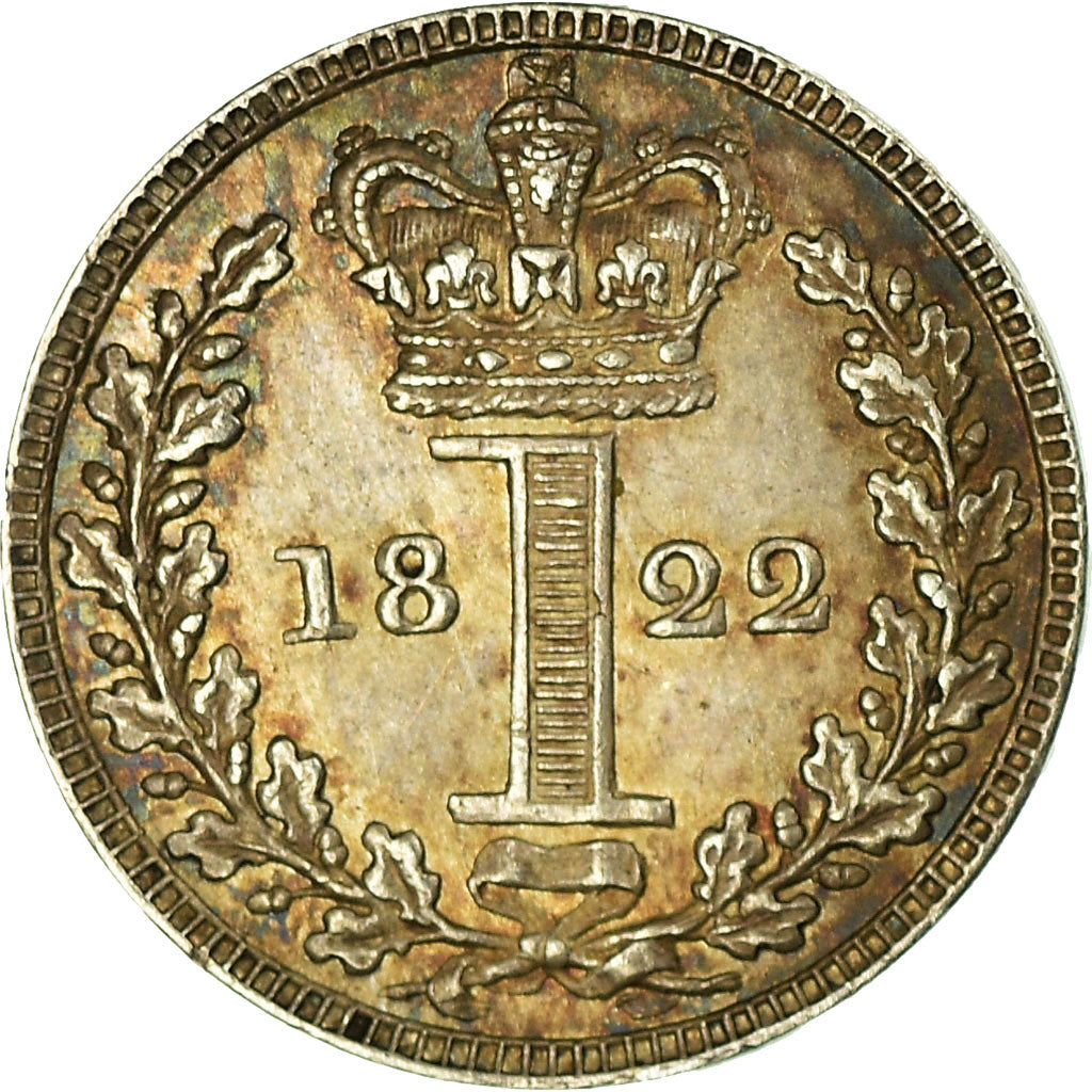 Coin, Great Britain, George IV, Penny, 1822, MS(60-62), Silver, KM:683