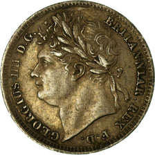 Coin, Great Britain, George IV, Penny, 1827, AU(55-58), Silver, KM:683