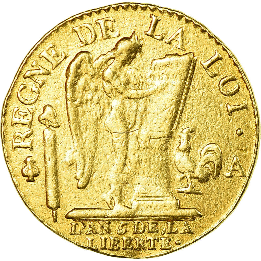 Moeda, França, Louis XVI, Louis de 24 livres Constitution, 24 Livres, 1793