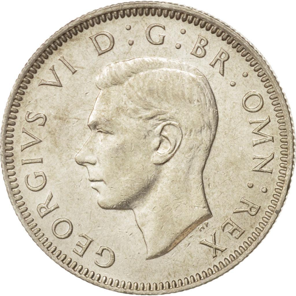 Great Britain, George VI, Shilling, 1944, MS, Silver, KM:854