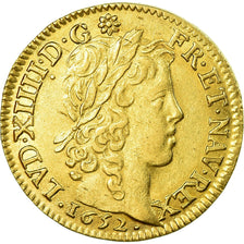 Moneta, Francja, Louis XIV, Louis d'or à la mèche longue, Louis d'Or, 1652