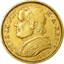 Coin, ITALIAN STATES, PAPAL STATES, Pius IX, 20 Lire, 1868, Roma, EF(40-45)