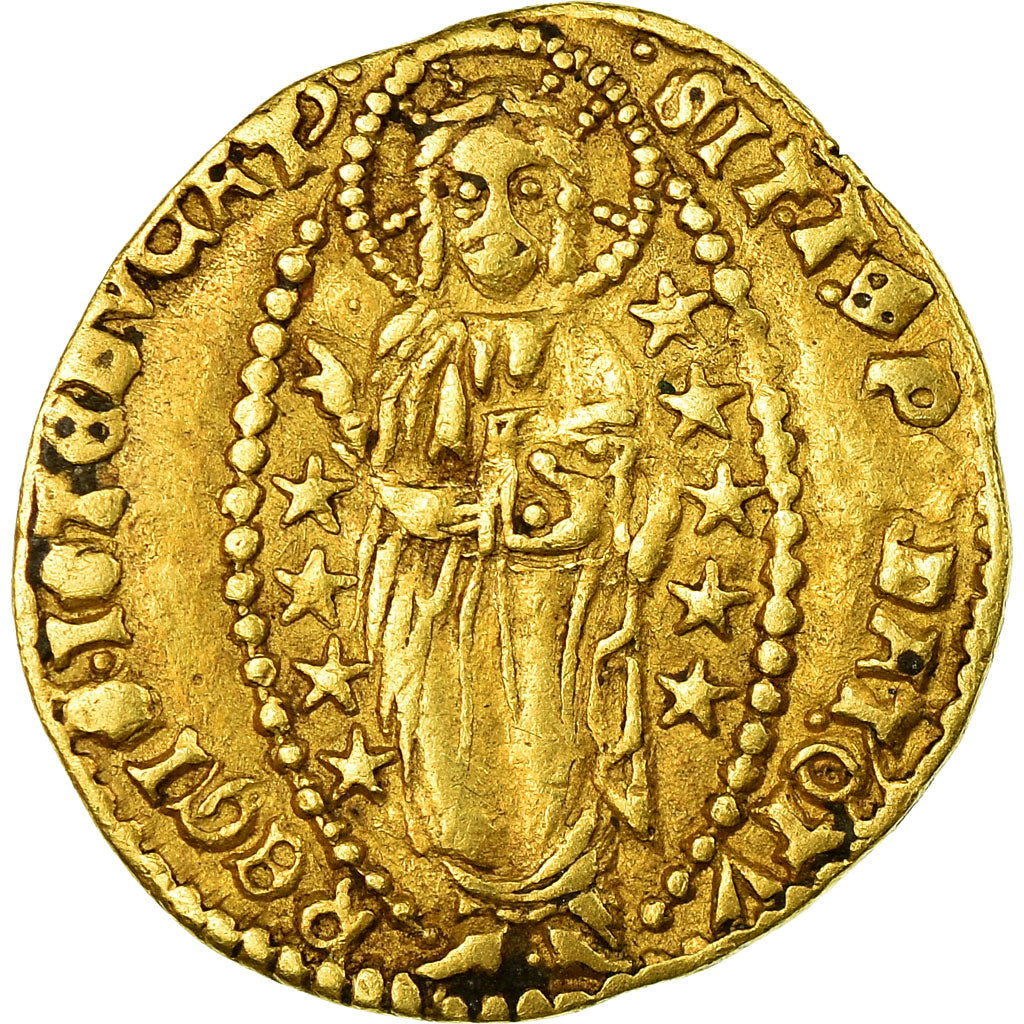 Coin, ITALIAN STATES, VENICE, Antonio Venier (1382-1400), Zecchino, Venice