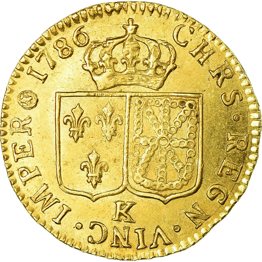 Coin, France, Louis XVI, Louis d'or à la tête nue, Louis d'Or, 1786, Bordeaux