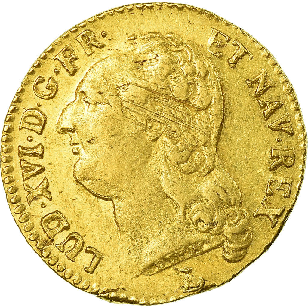 Moneta, Francja, Louis XVI, Louis d'or à la tête nue, Louis d'Or, 1787